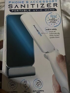 Portable UV-C Wand Sanitizer – White